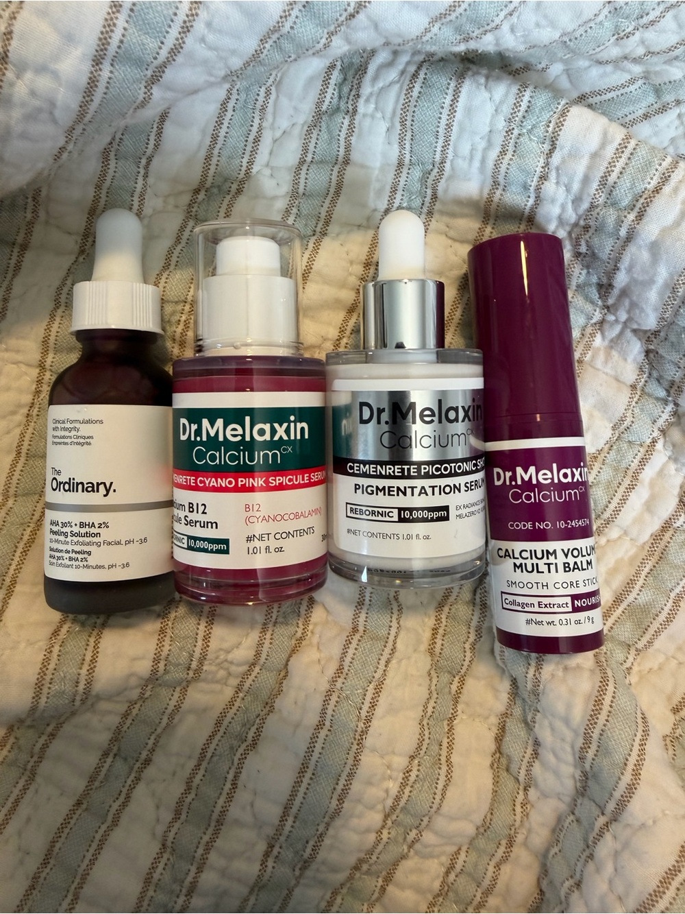 Dr. Melaxin/The Ordinary Four Piece Skin Care Bundle